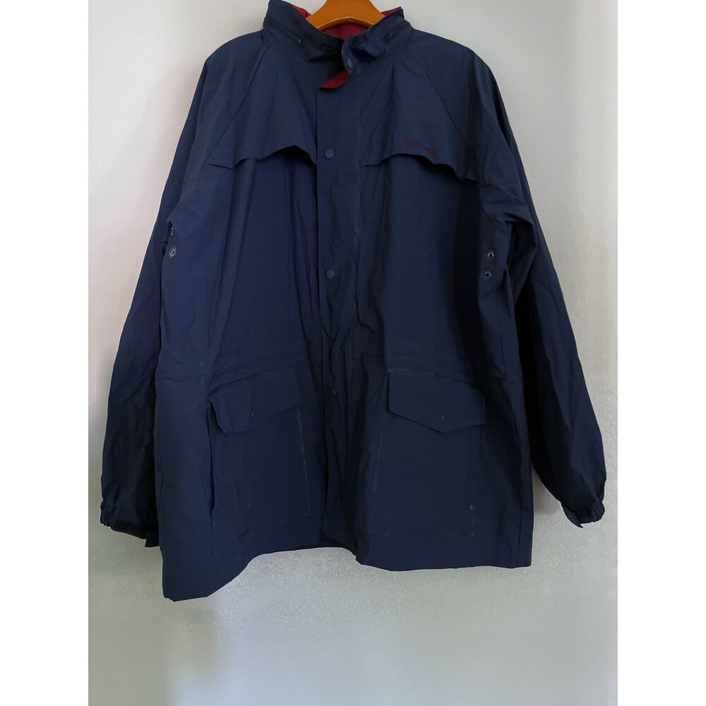 Stearns Drywear Raincoat Men XL Navy Boat Fishing Lightweight Waterproof
